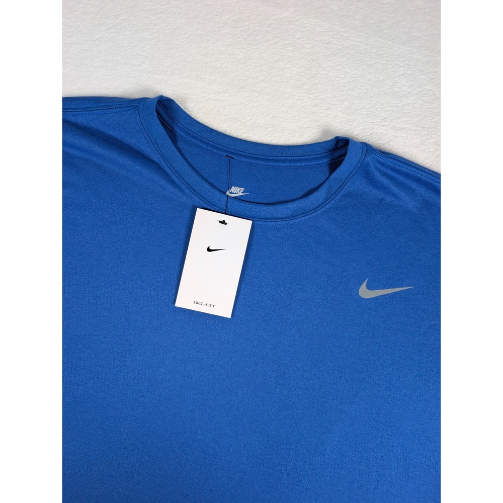 Nike Team Legend Fitness T-Shirt Mens 2XL Blue Athletic Performance Workout‎ NWT